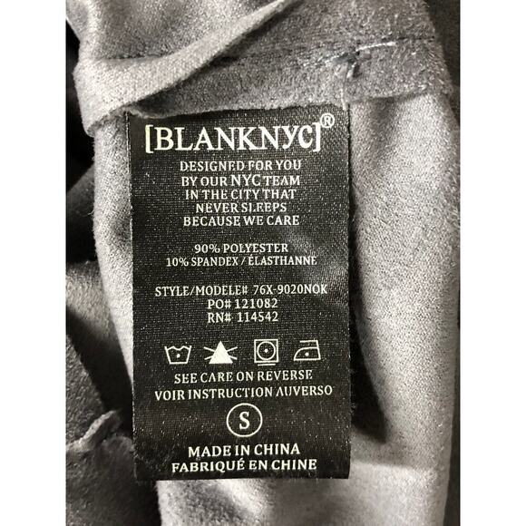 Blank NYC Drape Front Jacket Faux Suede Slouchy Zip Up Motorcycle Gray NWT Small - Picture 6 of 8